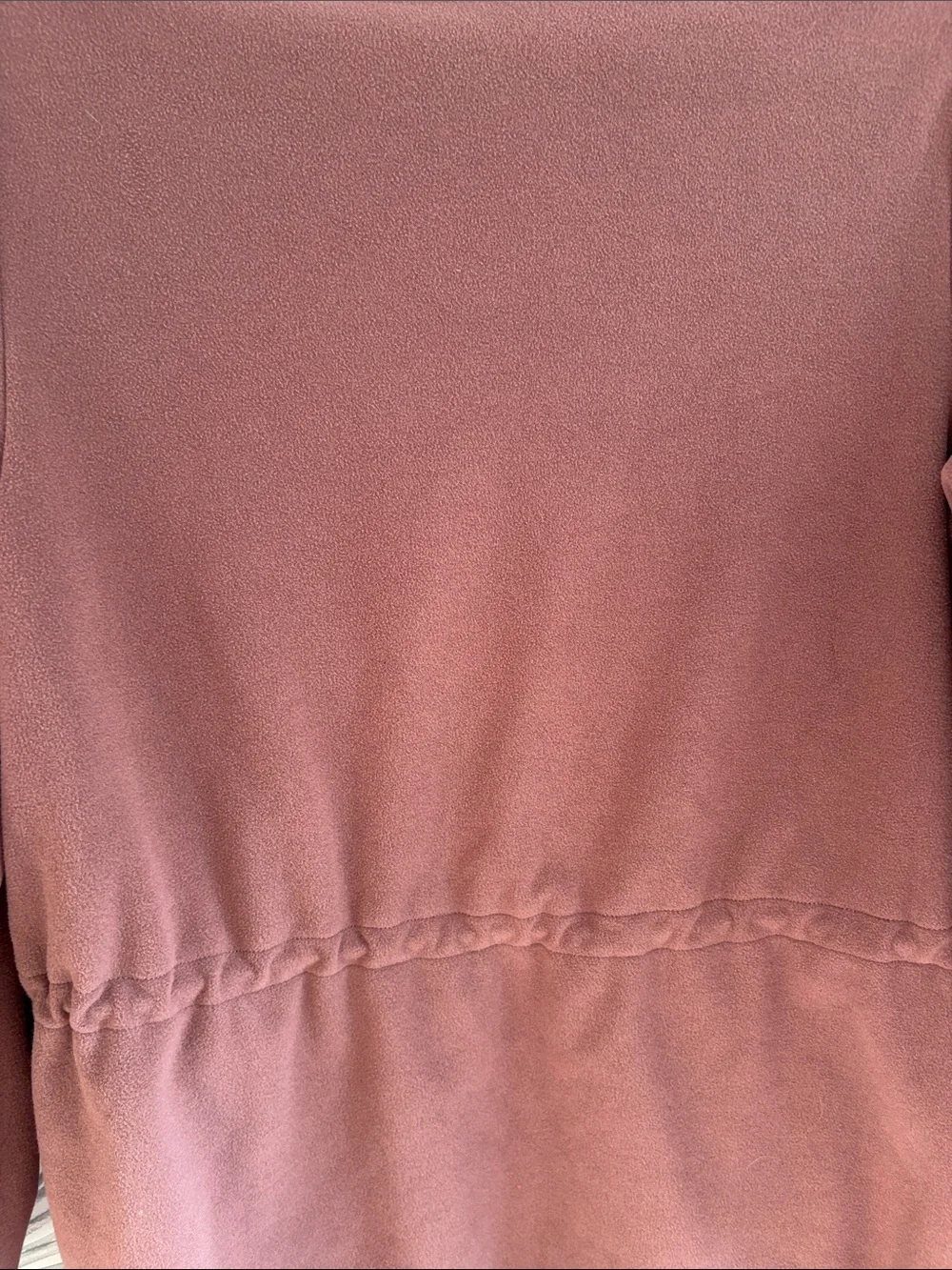 Doe & Rae Rust Mauve Open Front Drawstring Jacket - Picture 6 of 6